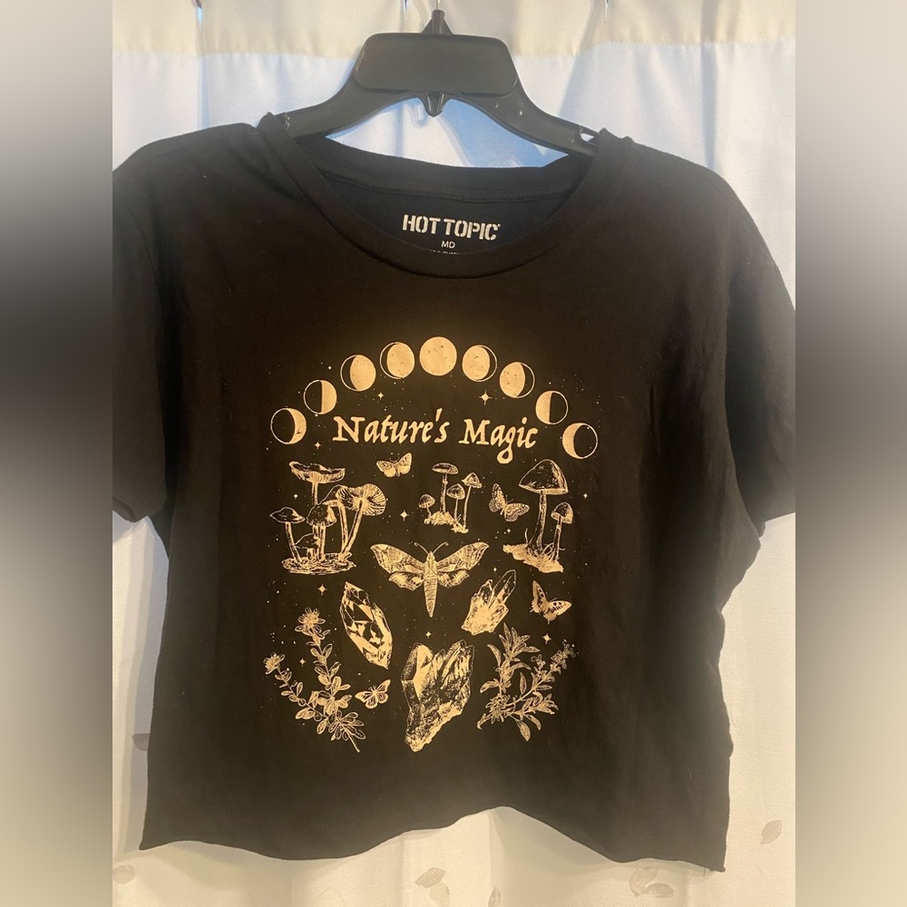 Natures Magic black crop top